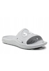 Klapki sportowe basenowe męskie Under Armour UA Locker IV. Okazja: na co dzień, na plażę. Kolor: szary. Styl: sportowy