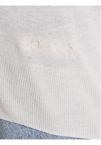 Calvin Klein Sweter LV044A307G Écru Regular Fit. Materiał: wiskoza #3