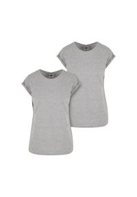 Koszulka damska Urban Classics extended shoulder (x2). Kolor: szary #1