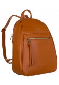 Plecak damski Peterson PTN PLEC-ALE-2 j. brązowy. Kolor: brązowy. Materiał: skóra ekologiczna