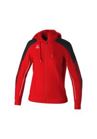 ERIMA - Damska bluza dresowa z kapturem Erima Evo Star. Typ kołnierza: kaptur. Kolor: czarny, czerwony, wielokolorowy. Materiał: dresówka. Sport: piłka ręczna, fitness #1