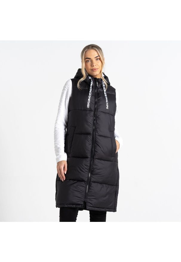 DARE 2B - Kamizelka turystyczna damska Society ocieplana. Kolor: czarny. Materiał: puch. Sport: turystyka piesza