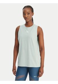Under Armour Koszulka techniczna Rival Muscle 1383659 Zielony Regular Fit. Kolor: zielony. Materiał: bawełna #1