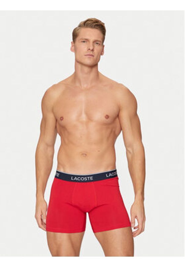 Lacoste Komplet 3 par bokserek 6H3420 Kolorowy. Materiał: bawełna. Wzór: kolorowy