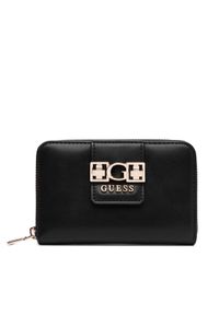 Guess Duży Portfel Damski Jane Slg SWVG98 91140 Czarny. Kolor: czarny. Materiał: skóra