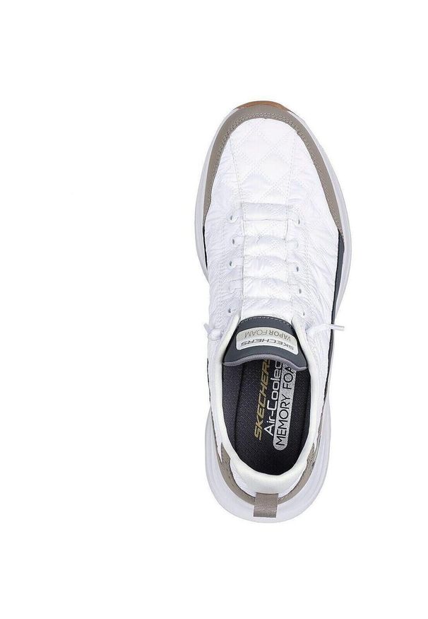 skechers - Adidasy Skechers Contour Foam - Cozy, Mężczyźni. Kolor: biały. Materiał: syntetyk, materiał. Sport: fitness