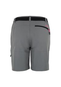 PEAK MOUNTAIN - Szorty z paskiem dla kobiet Peak Mountain. Kolor: szary. Sport: turystyka piesza #2