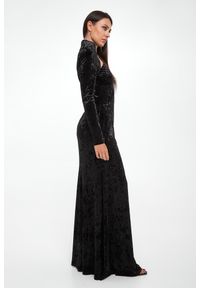 Versace Jeans Couture - Sukienka welurowa VERSACE JEANS COUTURE. Materiał: welur