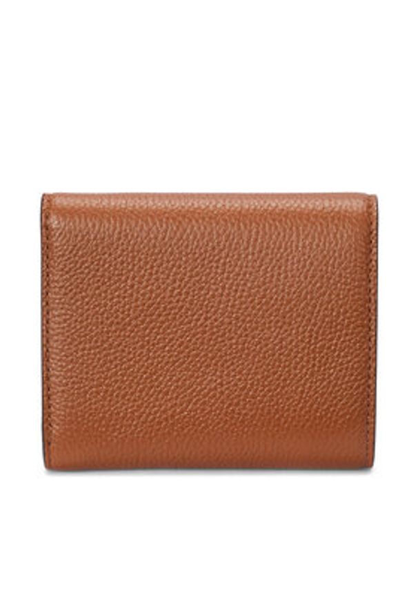 Lauren Ralph Lauren - LAUREN RALPH LAUREN Mały Portfel Damski 432966782002 Brązowy. Kolor: brązowy. Materiał: skóra