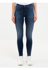 Big-Star - Spodnie jeans damskie Lorena 713. Stan: podwyższony. Kolor: niebieski #1