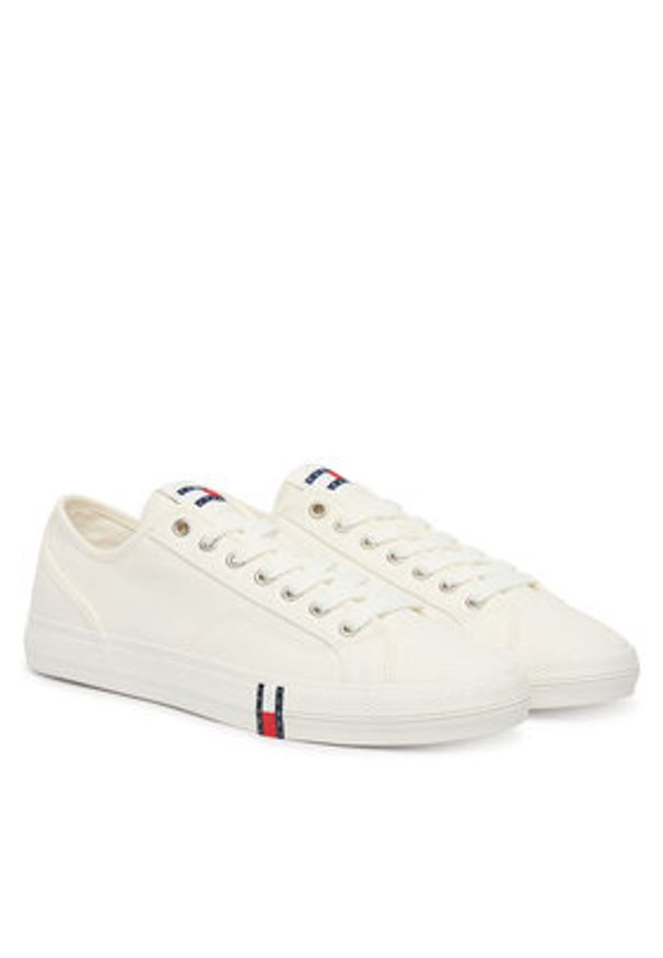 Tommy Jeans Tenisówki Archive Vulc Y2K EM0EM01674 Biały. Kolor: biały. Materiał: materiał