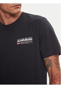 Napapijri T-Shirt Kasba NP0A4HQQ Czarny Regular Fit. Kolor: czarny. Materiał: bawełna