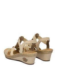 Rieker Sandały CEO-V2451-62 Beżowy. Kolor: beżowy. Materiał: skóra #7