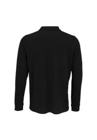 SOL'S - Koszulka Polo Z Długim Rękawem Dla Dorosłych Unisex Polycotton. Okazja: na co dzień. Typ kołnierza: polo. Kolor: czarny. Długość rękawa: długi rękaw. Długość: długie. Styl: casual