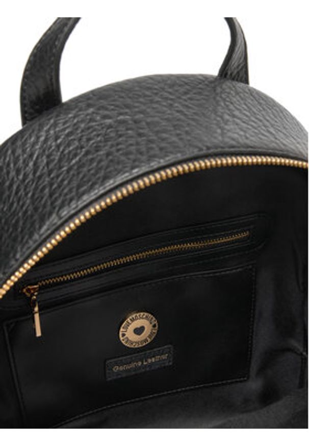 Love Moschino - LOVE MOSCHINO Plecak JC4341PP0NK1400A Czarny. Kolor: czarny. Materiał: skóra