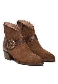 Hispanitas Botki PHI254256 Brązowy. Kolor: brązowy. Materiał: skóra #4