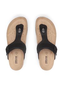 Geox Japonki D Brionia K D35LSK 00032 C9999 Czarny. Kolor: czarny. Materiał: skóra, nubuk