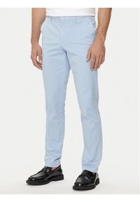 BOSS - Boss Chinosy Kaito1 50487966 Błękitny Slim Fit. Kolor: niebieski. Materiał: bawełna