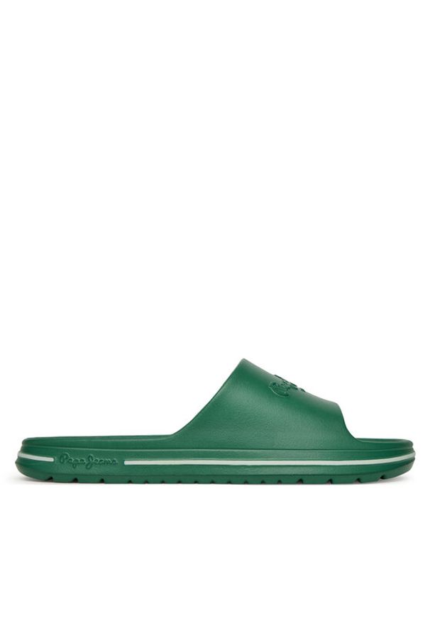 Pepe Jeans Klapki Beach Slide M PMS70159 Zielony. Kolor: zielony. Materiał: syntetyk