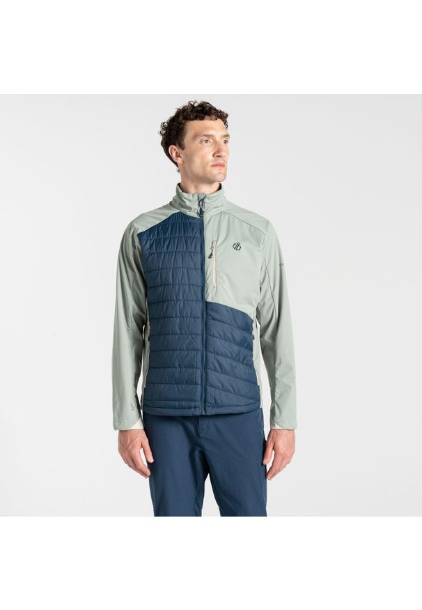 DARE 2B - Męska kurtka hybrydowa Mountaineer. Kolor: zielony. Materiał: softshell, materiał. Sport: turystyka piesza