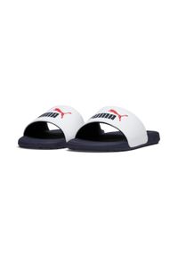 Puma - Młodzieżowe klapki Cool Cat 2.0 PUMA. Kolor: niebieski, biały, wielokolorowy. Sezon: lato. Styl: młodzieżowy