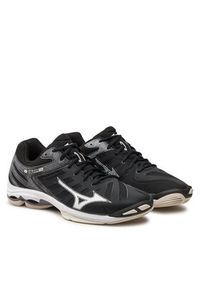 Mizuno Buty halowe Wave Voltage 2 V1GA2460 Czarny. Kolor: czarny. Materiał: skóra. Model: Mizuno Wave