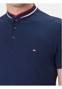TOMMY HILFIGER - Tommy Hilfiger Polo Mao MW0MW34752 Granatowy Slim Fit. Typ kołnierza: polo. Kolor: niebieski. Materiał: bawełna #4