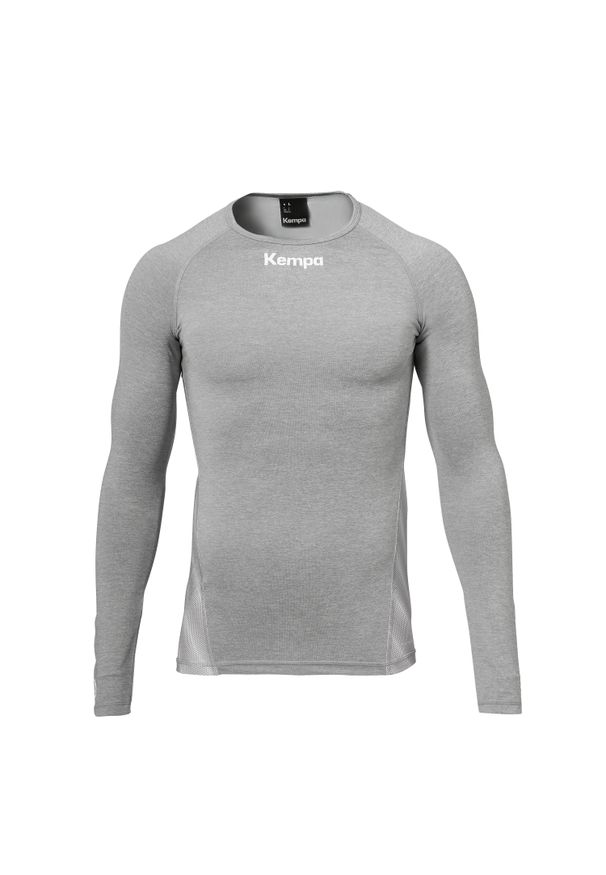 KEMPA - Koszulka dziecięca z długim rękawem Kempa Attitude. Kolor: szary. Długość rękawa: długi rękaw. Długość: długie. Sport: fitness, piłka ręczna