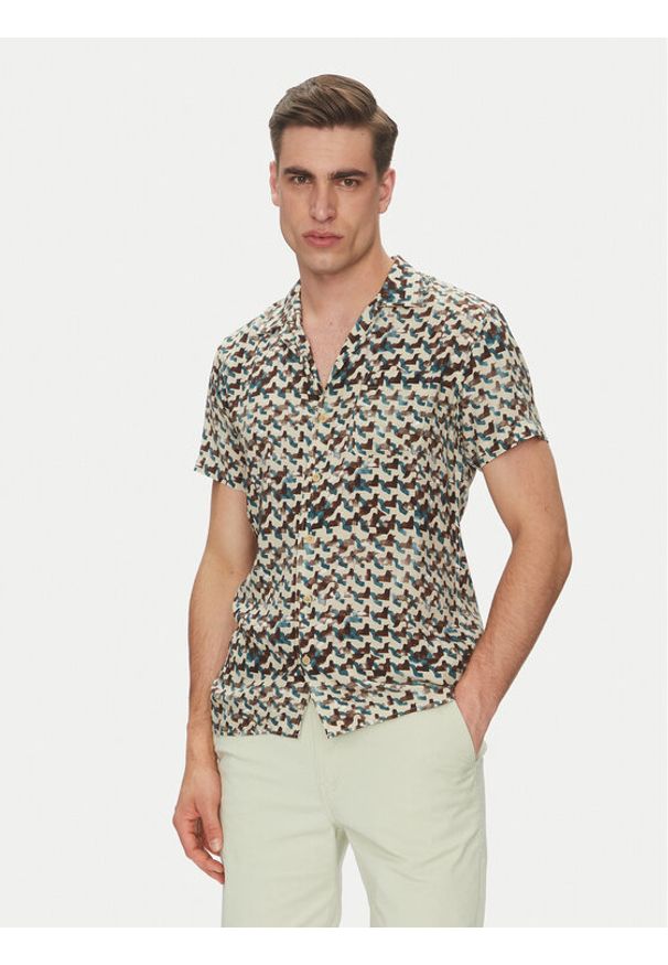 INDICODE Koszula Inramses 20-436 Kolorowy Regular Fit. Materiał: wiskoza. Wzór: kolorowy
