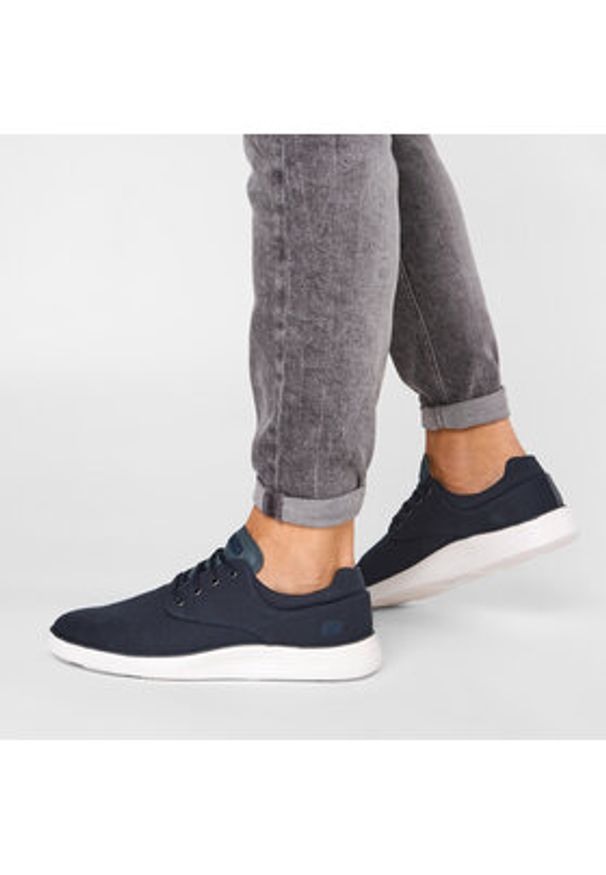 skechers - Skechers Sneakersy Burbank 204083/NVY Granatowy. Kolor: niebieski. Materiał: materiał