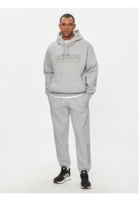 Adidas - adidas Spodnie dresowe ALL SZN Fleece Graphic IW1198 Szary Regular Fit. Kolor: szary. Materiał: bawełna #5