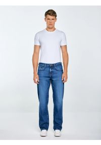 Big-Star - Jeansy męskie granatowe Brandon 763. Okazja: na co dzień. Kolor: niebieski. Styl: klasyczny, casual #5