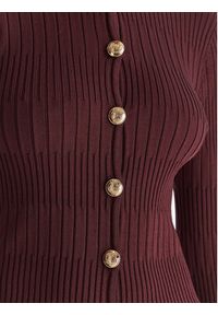 Marciano Guess Spodnie materiałowe 5YGB29 5881Z Bordowy Regular Fit. Kolor: czerwony. Materiał: wiskoza #4