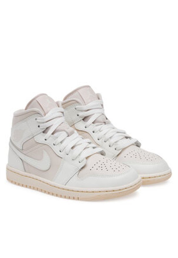 Nike Sneakersy Wmns Air Jordan 1 Mid BQ6472 201 Beżowy. Kolor: beżowy. Materiał: skóra. Model: Nike Air Jordan