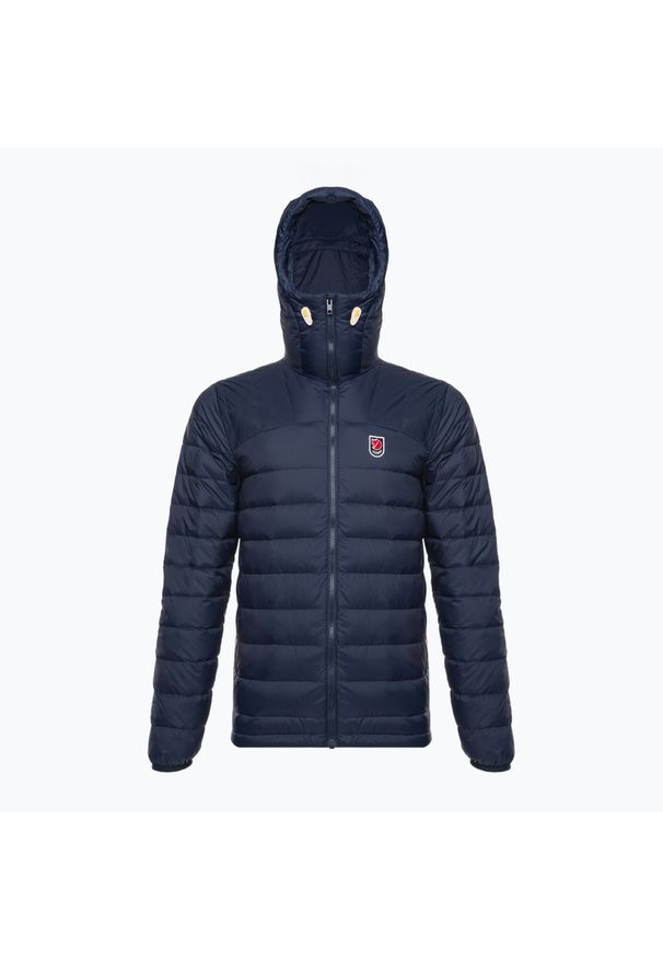 Kurtka puchowa męska Fjällräven Expedition Pack Down Hoodie. Kolor: niebieski. Materiał: puch