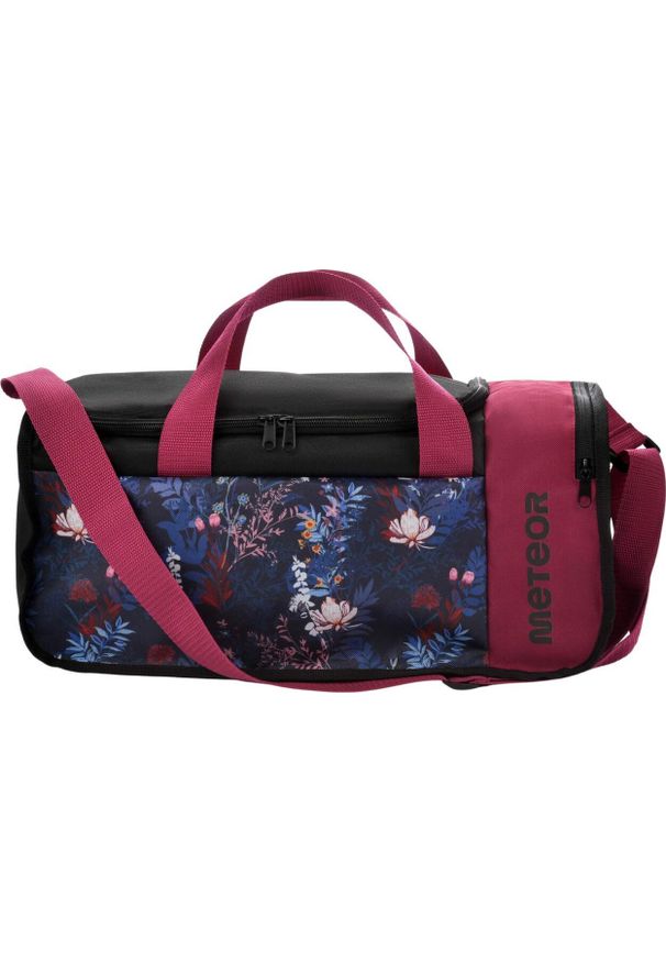 Meteor Torba sportowa treningowa podróżna fitness Meteor Nanuq 20L czarno-różowa 16893. Kolor: różowy, wielokolorowy, czarny. Sport: fitness