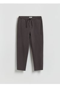 Reserved - Spodnie dresowe regular fit - ciemnoszary. Kolor: szary. Materiał: dresówka #1
