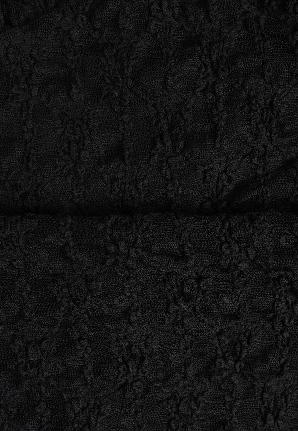 Renee - Czarny Komplet z Koronki Top Halter i Spodnie Zdobione Wszytą Spódnicą Celanix. Kolor: czarny. Materiał: koronka. Wzór: aplikacja, koronka