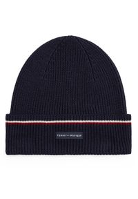 TOMMY HILFIGER - Tommy Hilfiger Czapka AM0AM13587 Granatowy. Kolor: niebieski. Materiał: wełna, materiał
