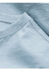 Ombre Clothing - Dzianinowy T-shirt męski z naszytą kieszonką - błękitny V4 S1621 - XXL. Kolor: niebieski. Materiał: dzianina. Długość rękawa: krótki rękaw. Długość: krótkie. Wzór: aplikacja. Styl: klasyczny #6
