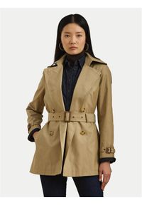 Lauren Ralph Lauren - LAUREN RALPH LAUREN Trencz 297967126002 Beżowy Regular Fit. Kolor: beżowy. Materiał: bawełna #1
