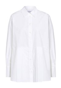 IVY & OAK - Ivy Oak koszula bawełniana damska kolor biały regular z kołnierzykiem klasycznym. Okazja: na co dzień. Typ kołnierza: kołnierzyk klasyczny. Kolor: biały. Materiał: bawełna. Długość rękawa: długi rękaw. Długość: długie. Styl: klasyczny #2