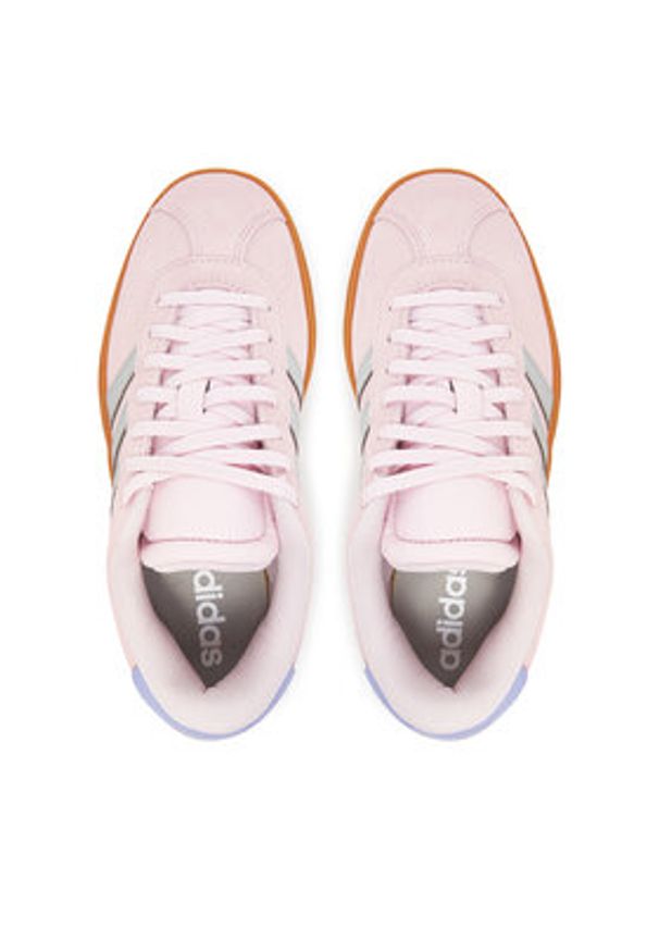 Adidas - adidas Sneakersy VL Court Bold Shoes Kids JQ4556 Różowy. Kolor: różowy. Materiał: zamsz, skóra