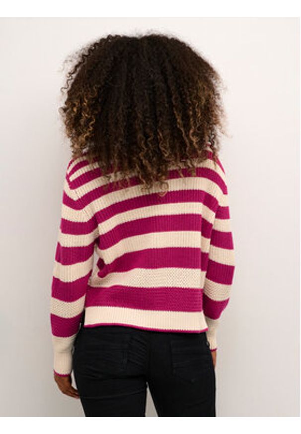 Cream Sweter Crmuka Knitted 10611880 Różowy Straight Fit. Kolor: różowy. Materiał: bawełna