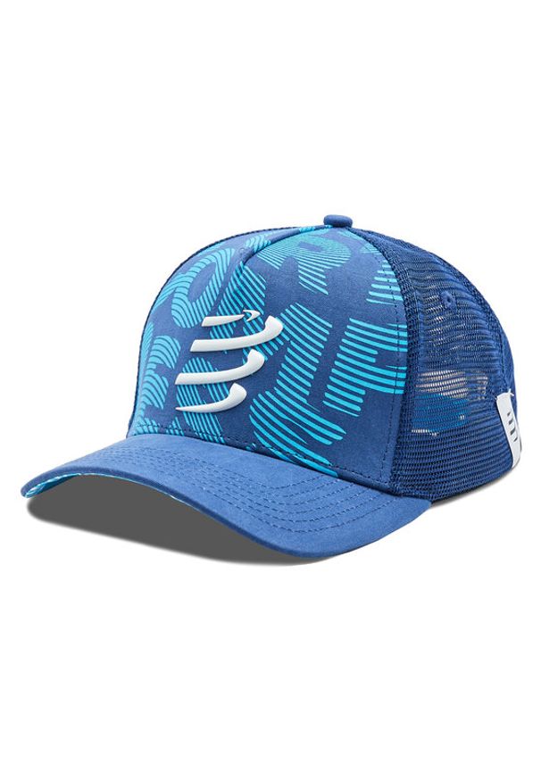 Compressport Czapka z daszkiem Trucker Cap CU00008B Niebieski. Kolor: niebieski. Materiał: materiał, bawełna