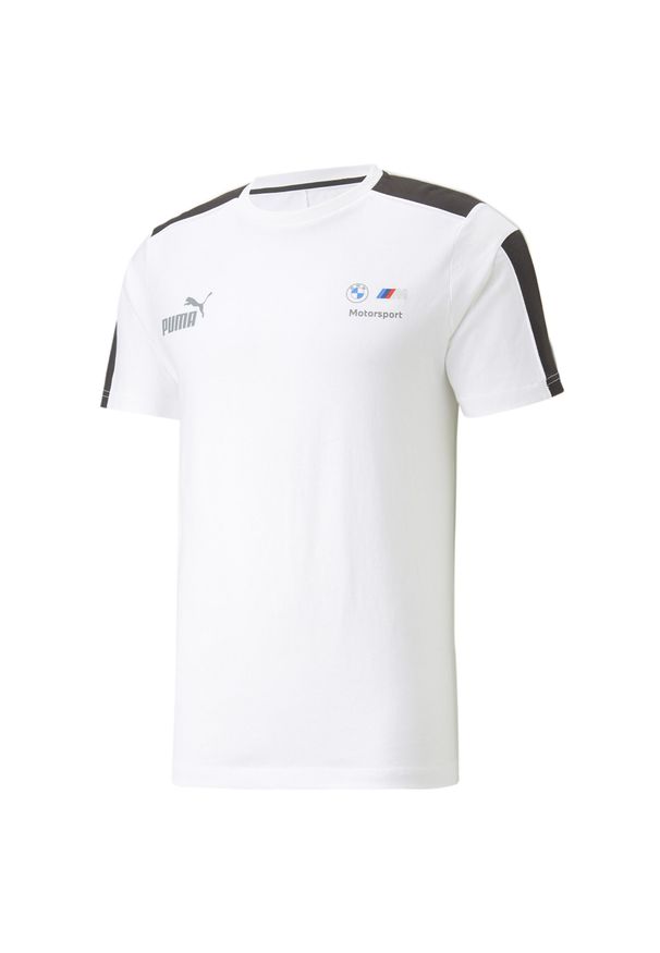 Koszulka Sportowa Męska Puma Bmw Mms Mt7. Kolor: biały. Sport: fitness