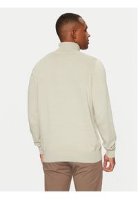 BOSS - Boss Golf q-roa-34165 Beżowy Regular Fit. Typ kołnierza: golf. Kolor: beżowy. Materiał: bawełna #3