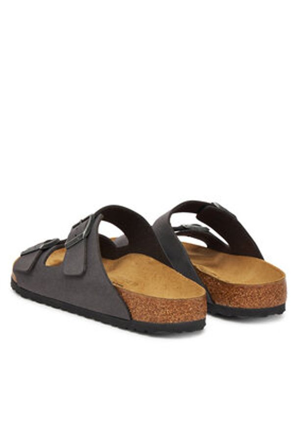 Birkenstock Klapki Arizona 1029134 Szary. Kolor: szary. Materiał: skóra