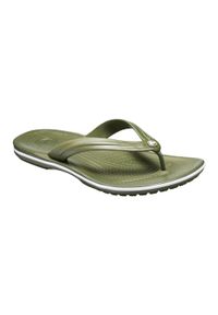 Japonki plażowe dla dorosłych Crocs Crocband Flip. Okazja: na plażę. Kolor: biały, wielokolorowy, żółty. Materiał: materiał, syntetyk
