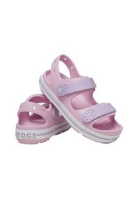 Buty do chodzenia niemowlęce Crocs Crocband Cruiser. Zapięcie: rzepy. Kolor: różowy. Materiał: syntetyk, materiał. Sport: turystyka piesza